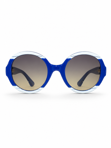 Dynamic Green Red Oversized Sunglasses