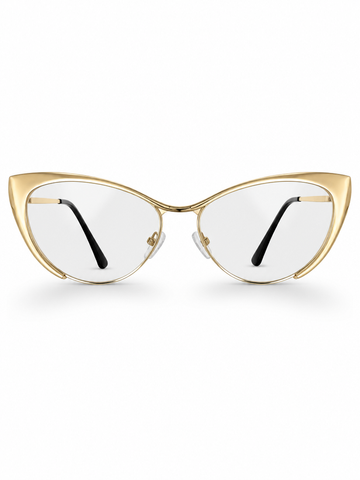 Radiant Gold Cat Eye Sunglasses