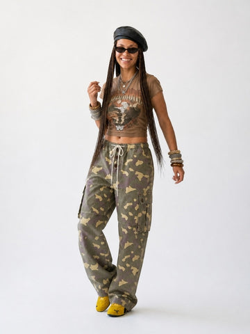 Untamed Camo Wide Leg Pants