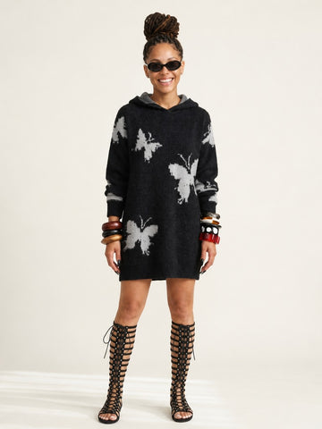 Wild Heart Oversized Butterfly Knit Pullover