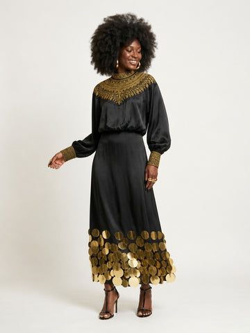 Divine Sequin Embroidered Two-Piece Set