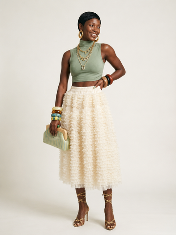 Limitless Tiered Chiffon Maxi Skirt