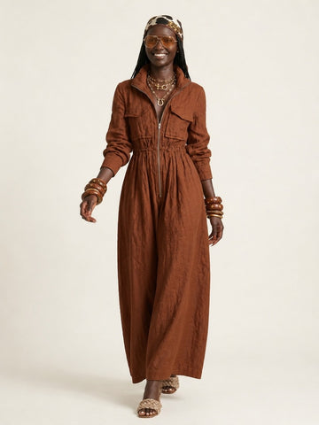 Wanderlust Drawstring Maxi Dress
