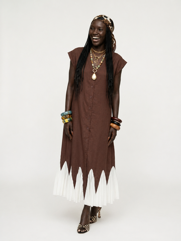 Sovereign Patchwork Loose Maxi Dress