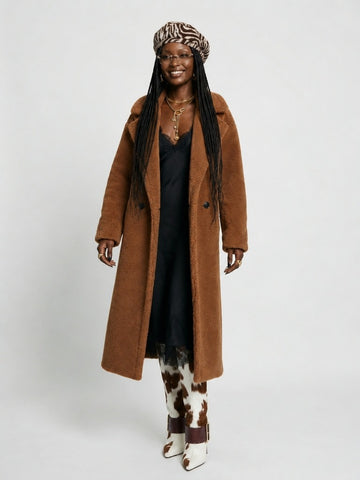 Grounded Oversized Teddy Coat