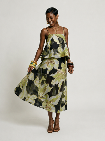 Divine Printed Maxi Dress