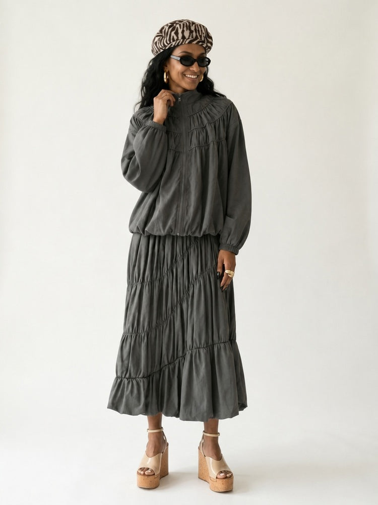 Ethereal Tiered Maxi Two-Piece Set
