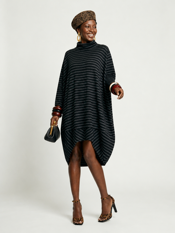 Free Spirit Striped Oversized Hoodie