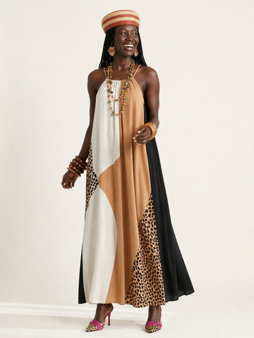 Free Spirit Printed Maxi Dress