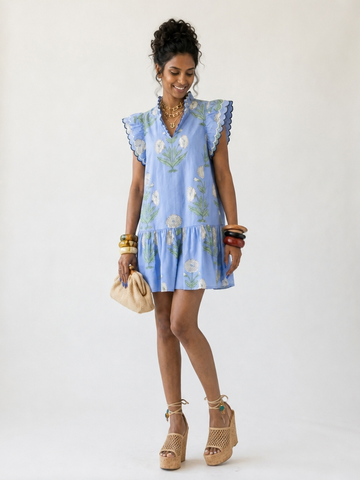 Free Spirit Floral Ruffled Dress