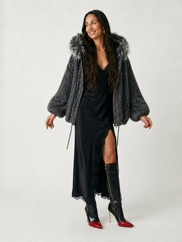 Grounded Oversized Faux Fur Coat
