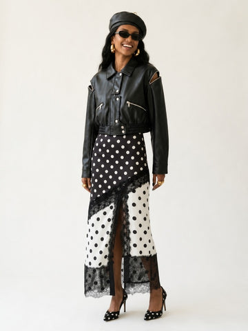 Fierce Faux Leather Cropped Jacket