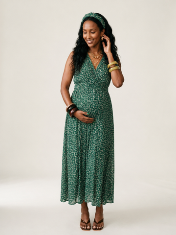 Free Spirit Floral Chiffon Maxi Dress