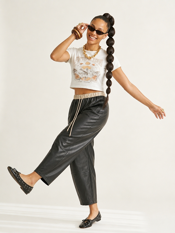 Bold Drawstring Wide Leg Pants