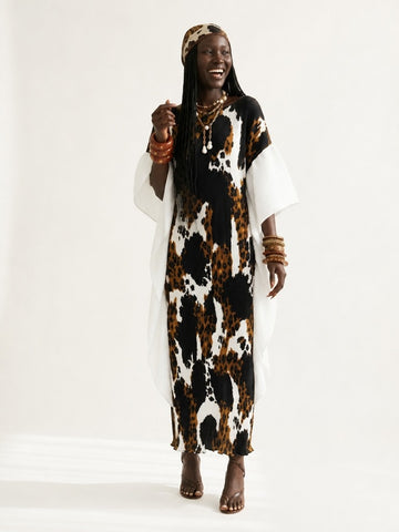Free Spirit Pleated Maxi Kaftan