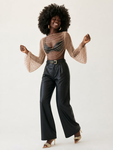 Radiant Beaded Fringe Top