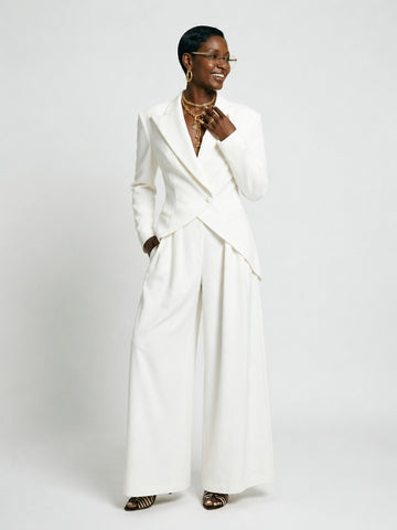 Confident Irregular Hem Blazer