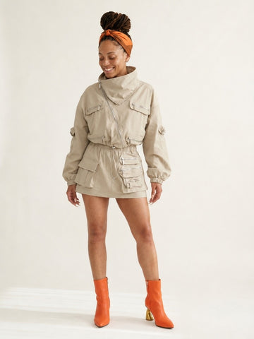 Audacious Utility Crop Two-Piece Set