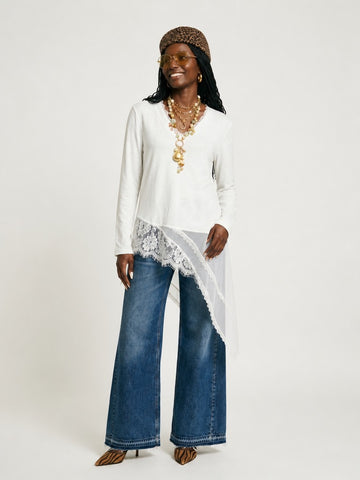 Free Spirit Irregular Lace Tunic