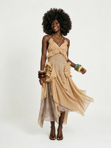 Radiant Pleated Maxi Dress