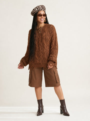 Grounded Chunky Knit Sweater