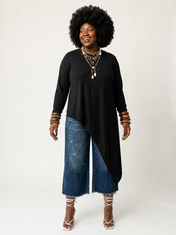 Grounded Loose Irregular T-Shirt