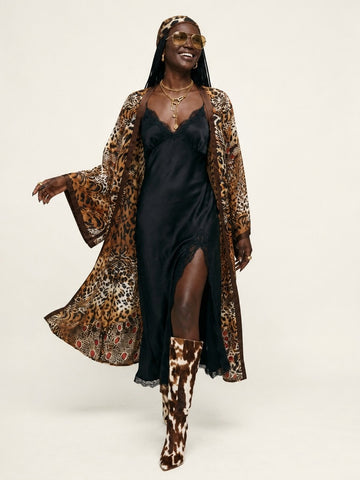 Wild Heart Leopard Print Kimono