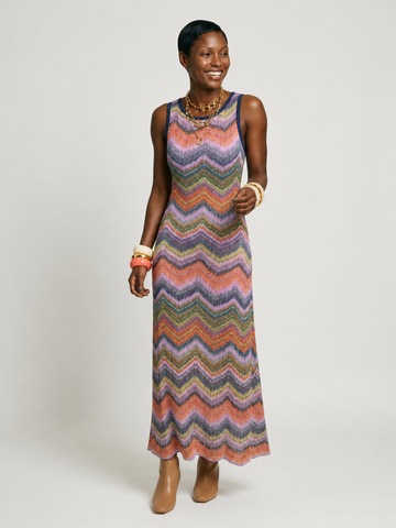 Wanderlust Striped Knit Maxi Dress