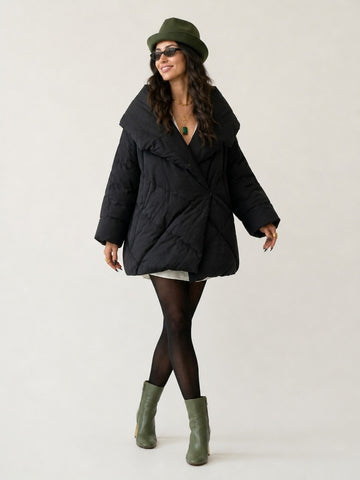 Vibrant Oversized Puffer Coat