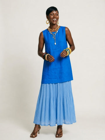 Elegant Pleated Minimalist Two-Piece Set