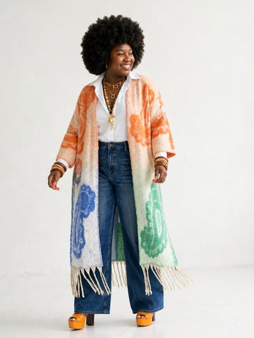 Wanderlust Tassel Knit Kimono