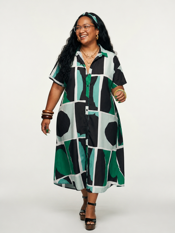 Limitless Printed Patchwork Maxi Dress