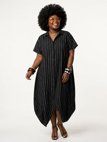 Sovereign Striped Loose Dress