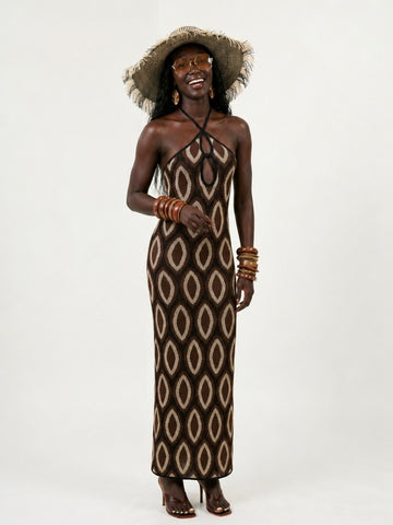 Wanderlust Knit Printed Maxi Dress