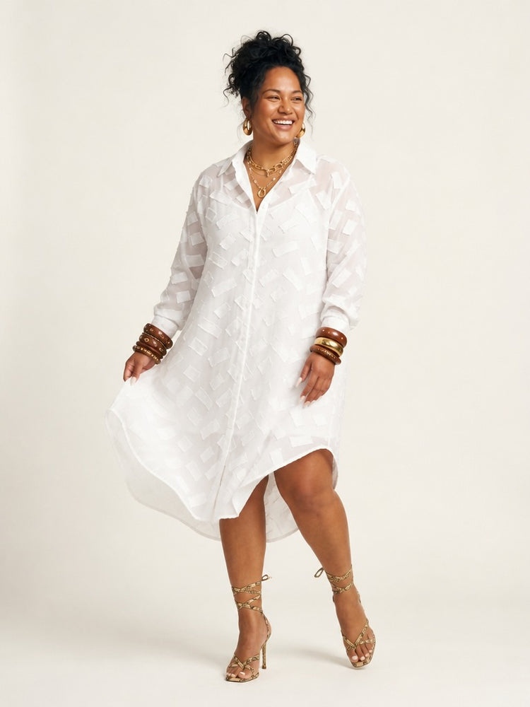 Worthy Jacquard Loose Maxi Dress