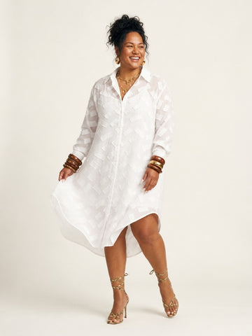 Worthy Jacquard Loose Maxi Dress