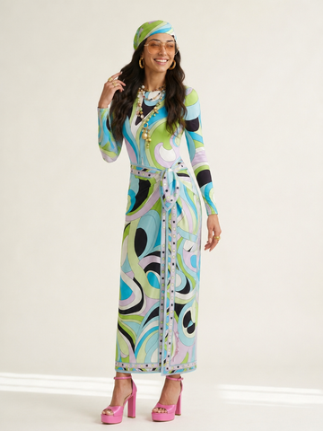 Vivacious Swirl Print Two-Piece Swimsuit