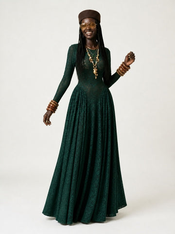 Limitless Striped Knit Maxi Dress