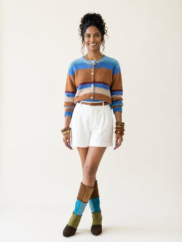 Wanderlust Striped Knit Cardigan