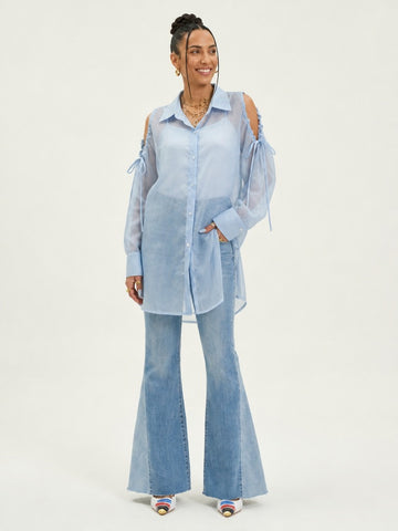 Free Spirit Sheer Oversized Shirt