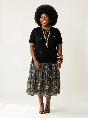 Free Spirit Floral Patchwork Maxi Dress