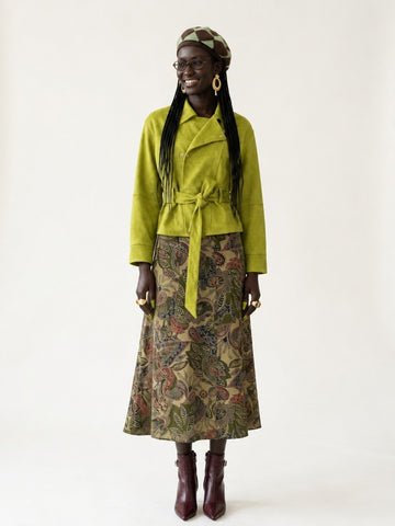 Audacious Belted Crop Jacket