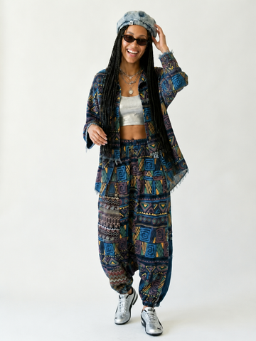 Wild Heart Printed Denim Set