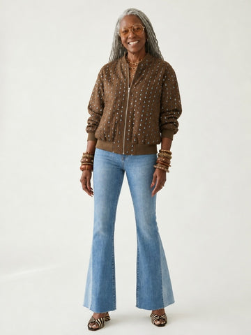 Radiant Sequin Bomber Jacket