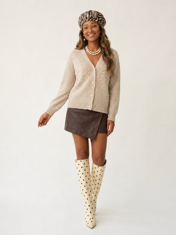 Divine Pearl Knit Cardigan