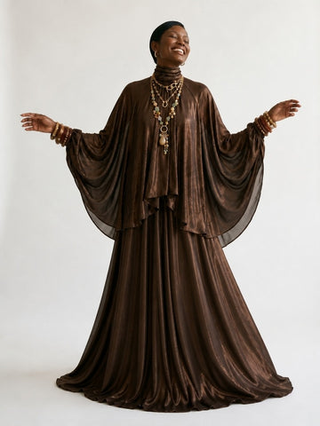 Radiant Shimmer Two-Piece Maxi Set