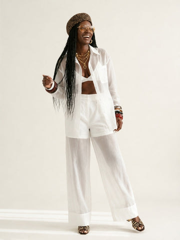 Sovereign Sheer Wide Leg Set