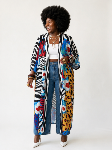 Vivacious Printed Bohemian Kimono