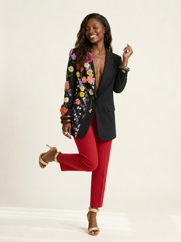 Final Sale Flower Blazer