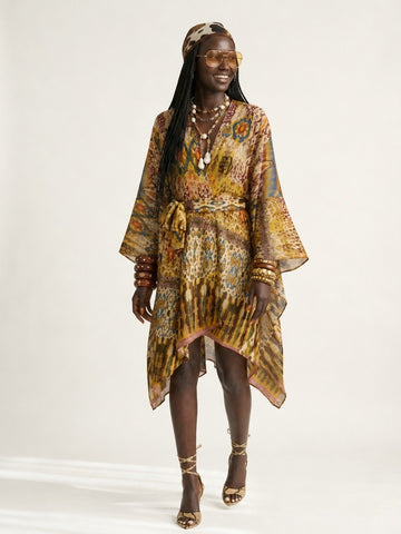 Wanderlust Floral Asymmetrical Kimono